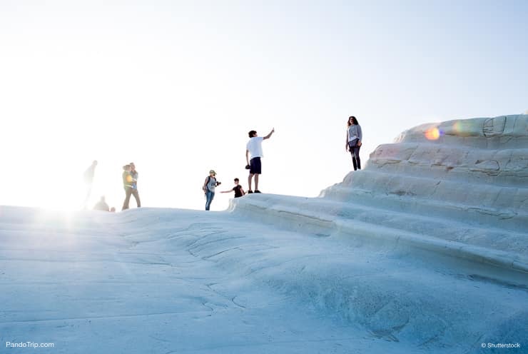 Famous Scala dei Turchi in Sicily, Italy