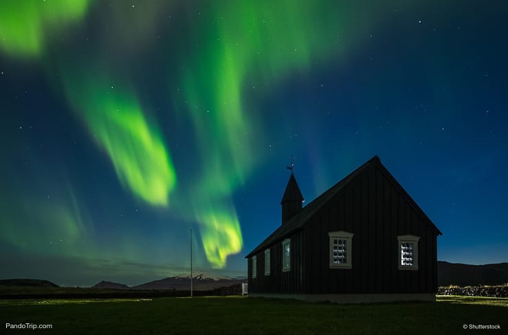 Northern Lights in Budir, Iceland