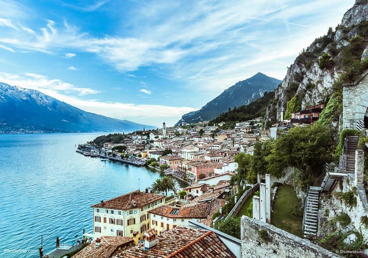 Panorama of Limone sul Garda, Lake Garda, Italy