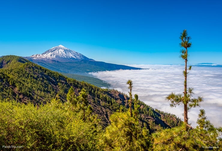 Panoramic view of Mount Teide, Tenerife, Canary Islands, Spain