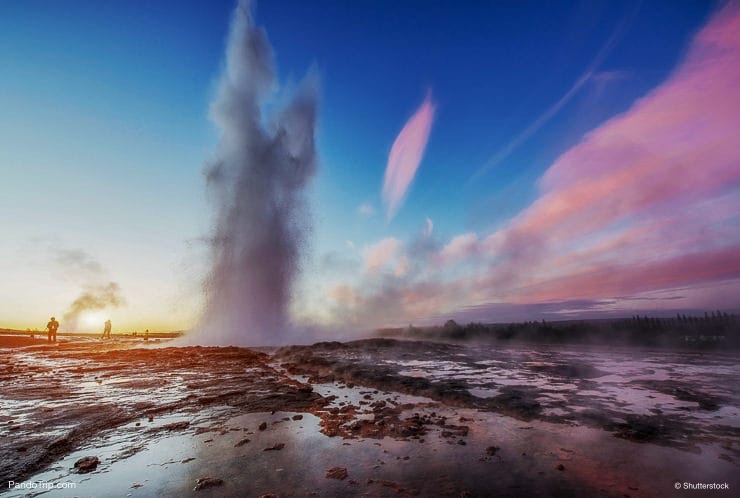 Strokkur geyser eruption in Iceland