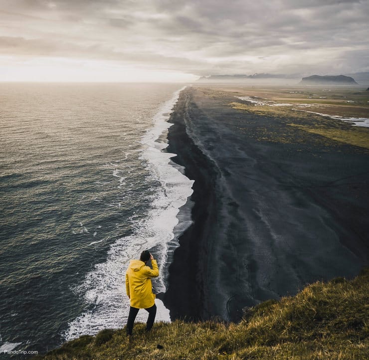 View from Dyrholaey lighthouse, Iceland