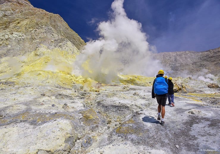 Whakaari or White Island an active andesite stratovolcano in New Zealand