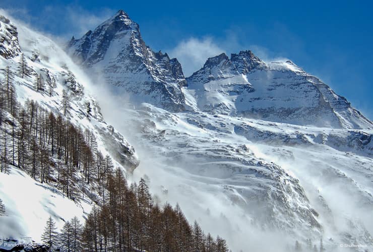 Winter at Gran Paradiso National Park, Valle d'Aosta, Italy