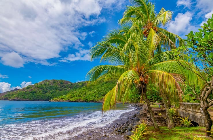 Beach at Nuku Hiva, Marquesas Islands, French Polynesia