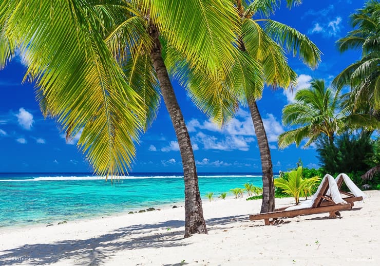 Amazing Beach at Rorotonga, Cook Islands