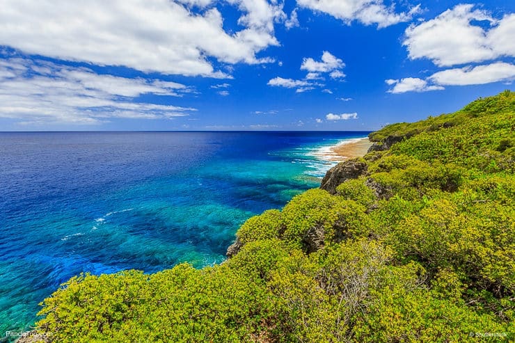 Hikutavake reef in Alofi. Niue Island