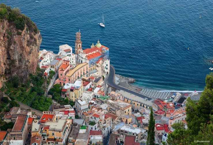 Small village of Atrani, on the famous Amalfi Coast in Campania, Italy