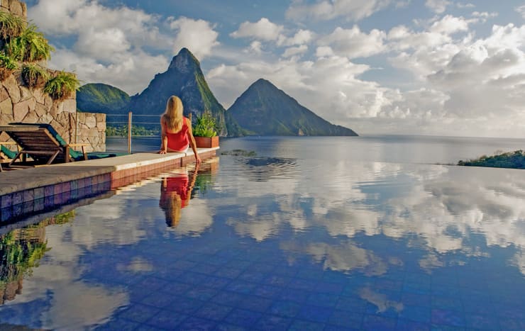 Amazing Pool at Jade Mountain, Saint Lucia