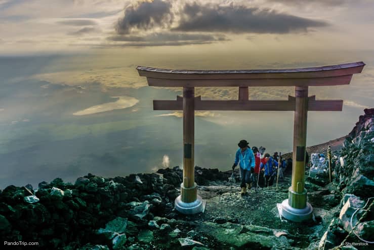 Climbing Mount Fuji, Japan