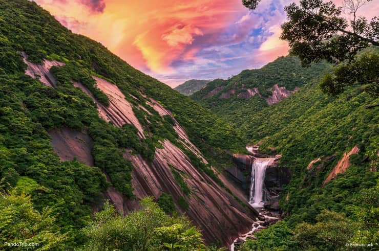 Senpiro-no-taki Waterfall in Yakushima Island, Japan