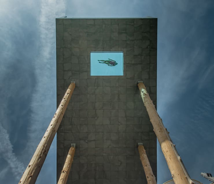 Swimming Pool with Glass Bottom, Alpin Panorama Hotel Hubertus, Italy