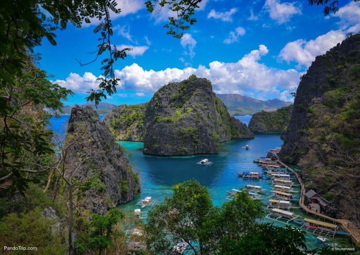 Coron Bay - the most photographed spot in Coron, Palawan, Philippines