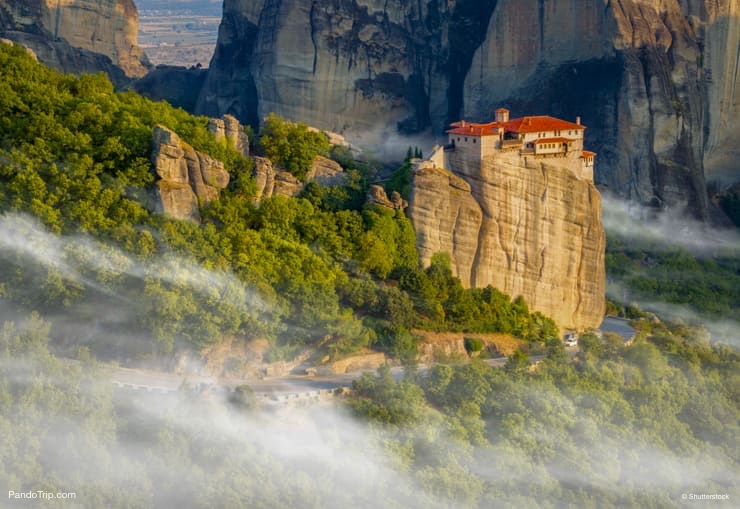 Great Monastery of Varlaam on the high rock in Meteora, Thessaly, Greece