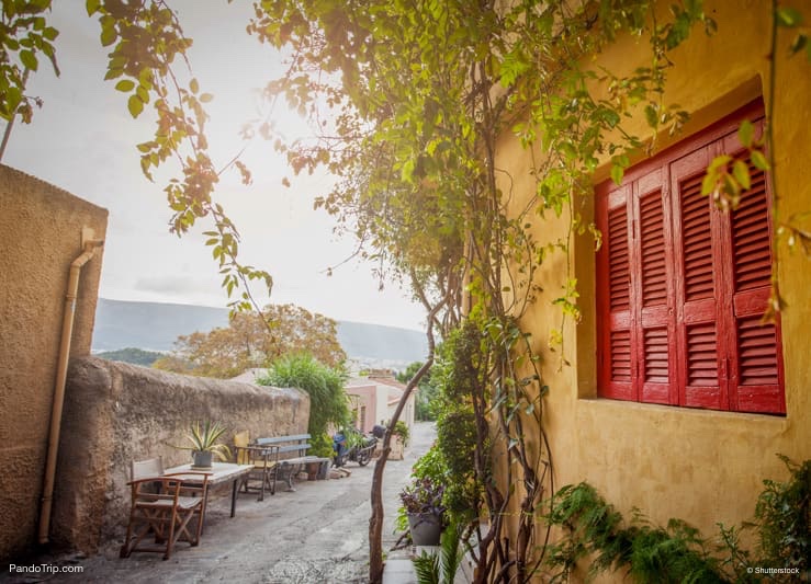 Traditional house in Plaka, Athens, Greece