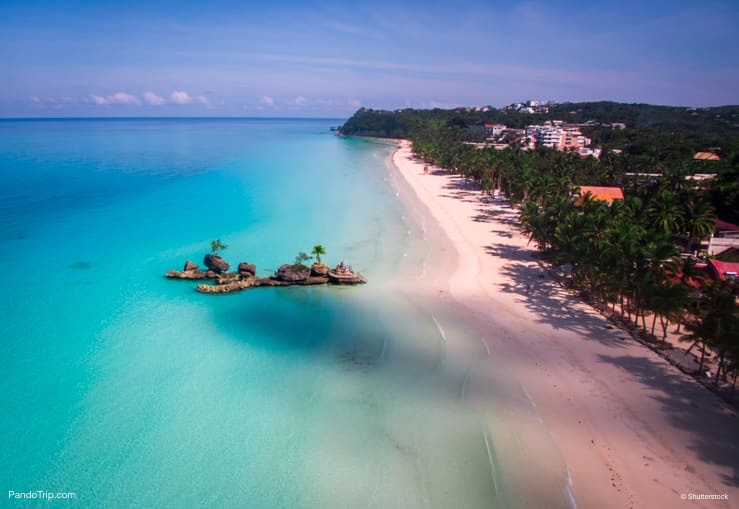 White Beach during closure, Boracay Island, Philippines