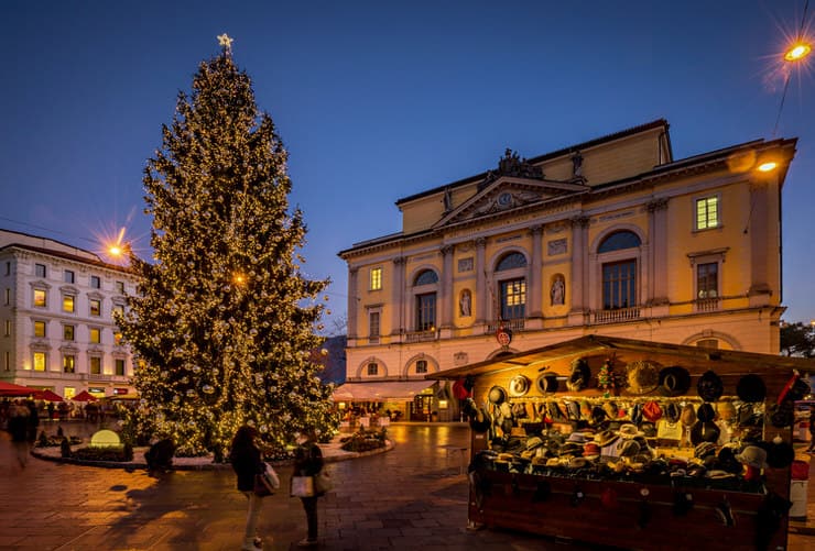 Christmas Market in Lugano, Switzerland