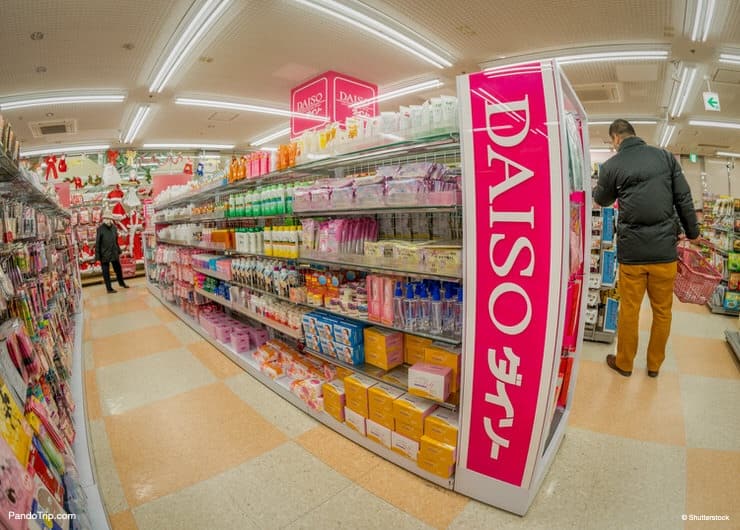 Daiso, 100 Yen store in Odaiba, Tokyo, Japan