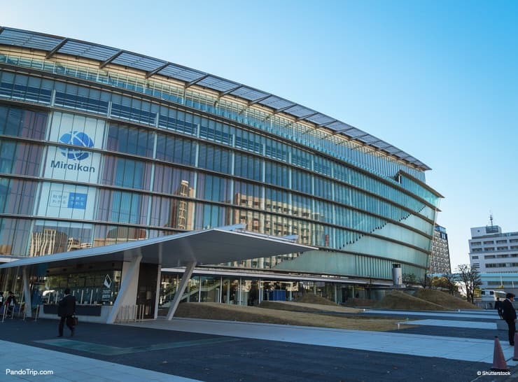 The National Museum of Emerging Science and Innovation known as the Miraikan in Odaiba, Japan