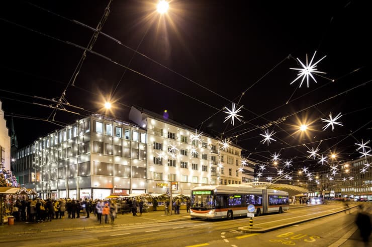 Winter time in St. Gallen, Switzerland