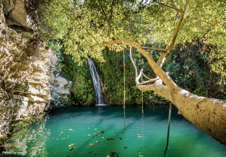 Adonis Baths, the famous spot near Paphos, Cyprus