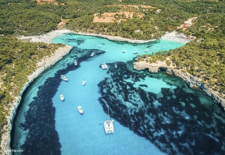 Aerial view of Mallorca, Spain