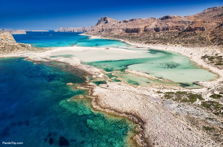 Balos lagoon on Crete island, Greece