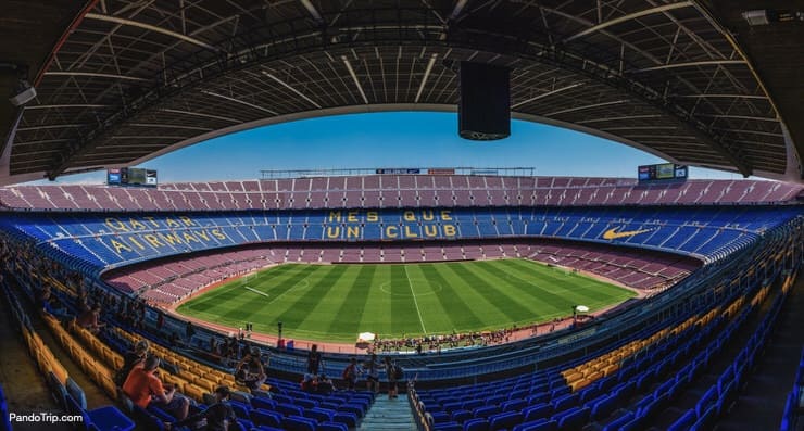 Camp Nou Stadium in Barcelona, Spain