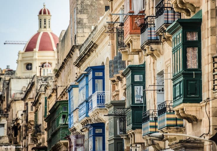 Historical part of Valletta, Malta