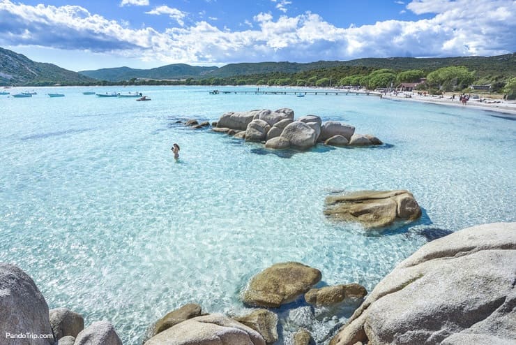 Santa Giulia Beach, Porto-Vecchio, Corsica, France