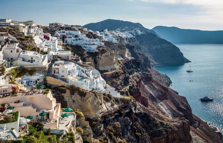 View to the Caldera from Oia village, Santorini, Greece