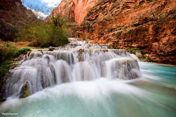 Close look at Beaver Falls