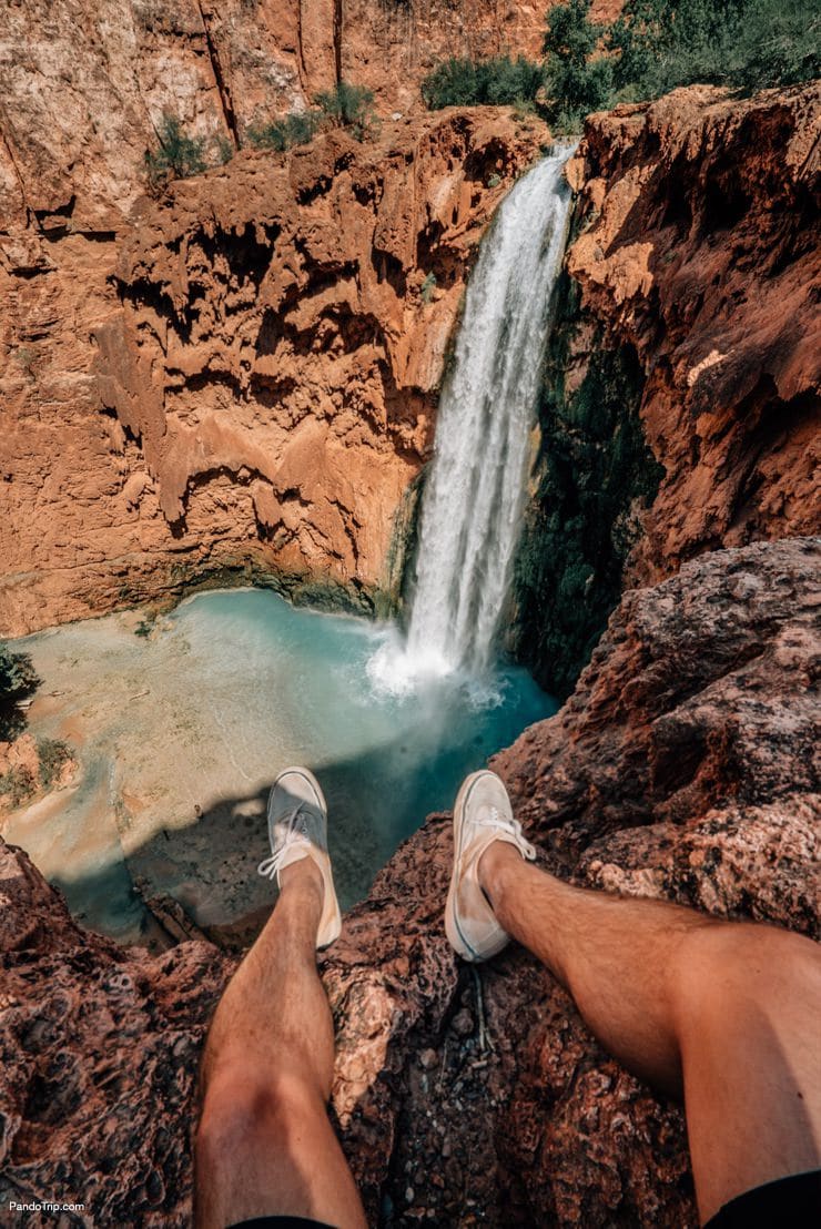 On the top of Mooney Falls