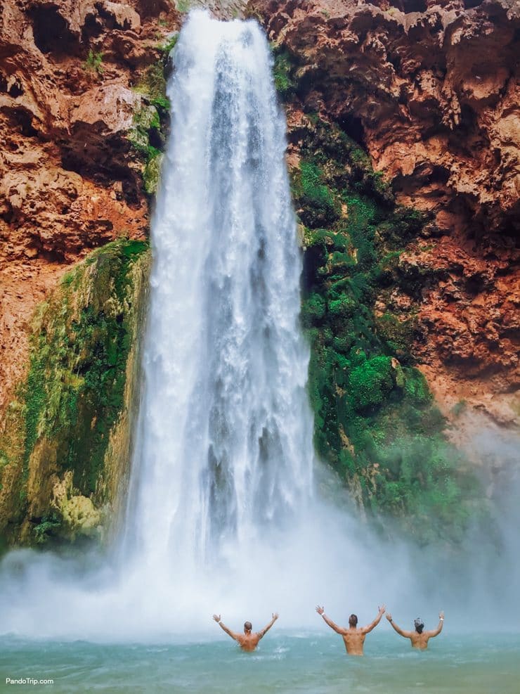 Swimming in Mooney Falls