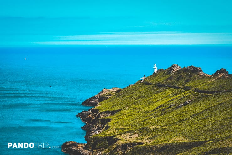 Aerial view of Start Point Lighthouse