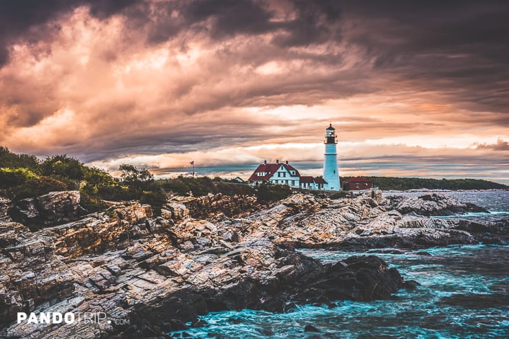 Portland Head Light, Cape Elizabeth, Maine, USA