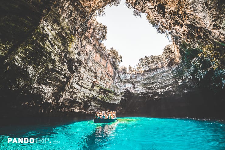 Sunny day on Melissani Lake