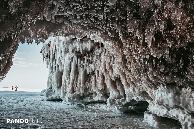 Apostle Island Ice Caves on the shores of Lake Superior, Wisconsin