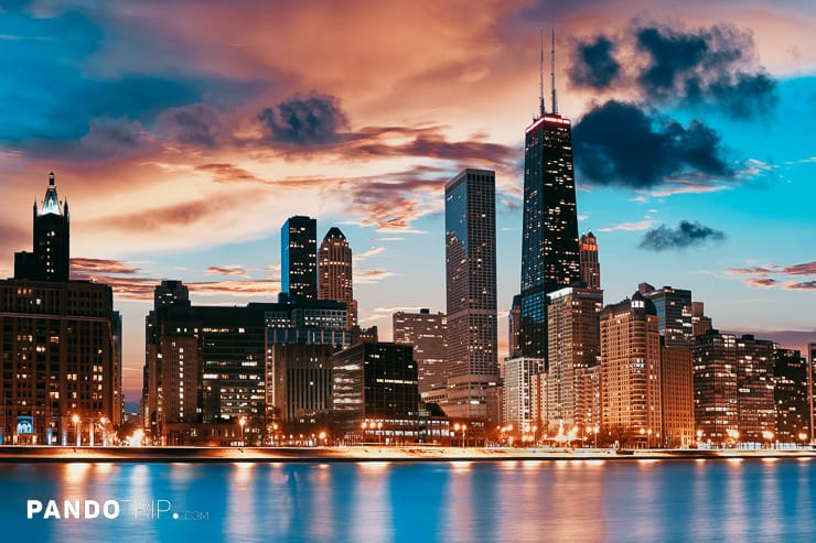 Chicago skyline with Willis Tower