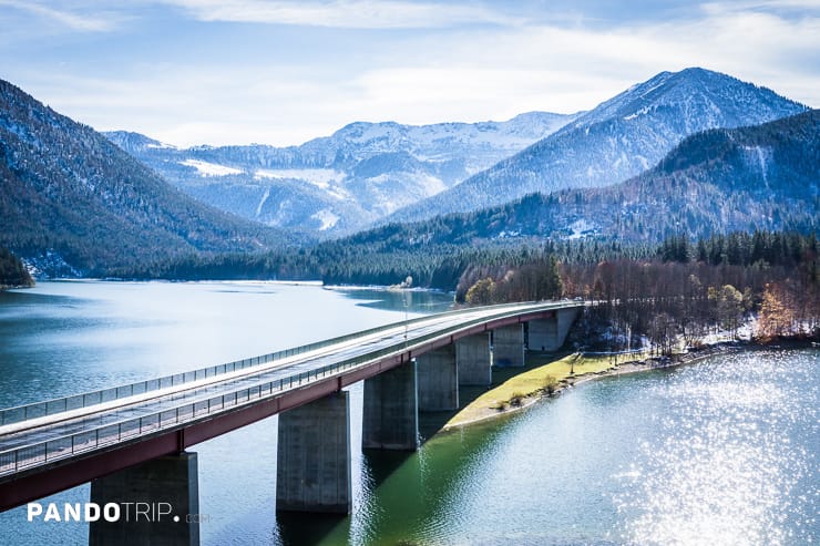 Cold weather Sylvenstein Lake