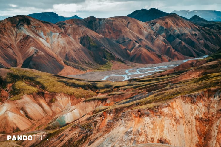 Colorful mountains at Landmannalaugar, iceland