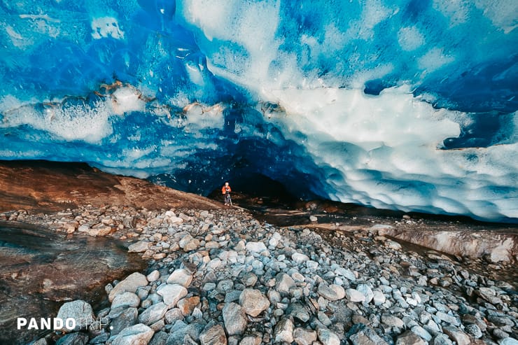 Ice cave at the Aletsch Glacier, Switzerland