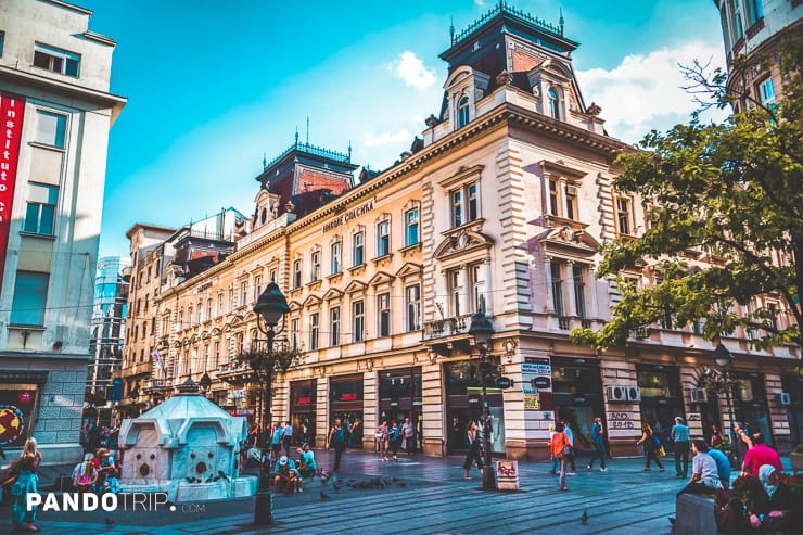 Nikola Spasic Endowment building on Knez Mihailova street in Belgrade