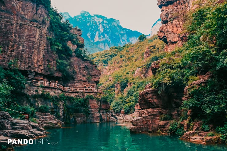 Red rock gorge, Yuntai mountain, Hongshi Valley, China