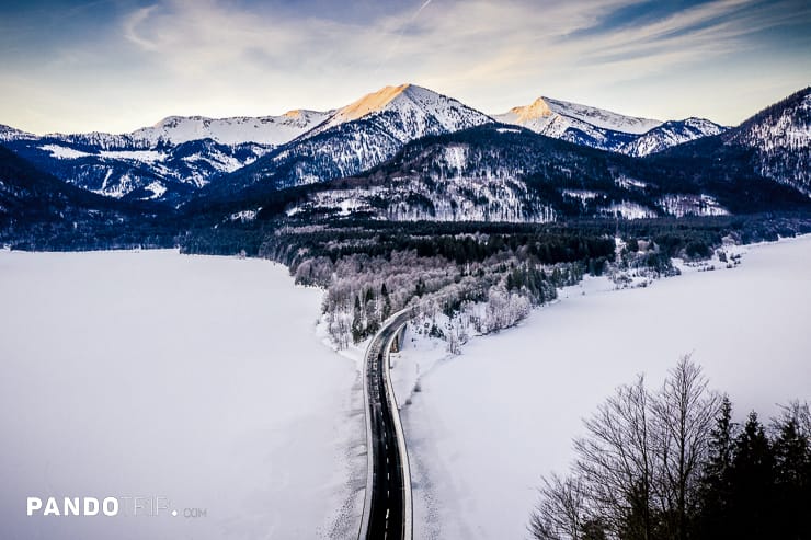 Winter in Sylvenstein Lake