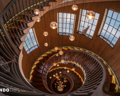 The Famous Spiral Staircase in Heal’s, London, UK