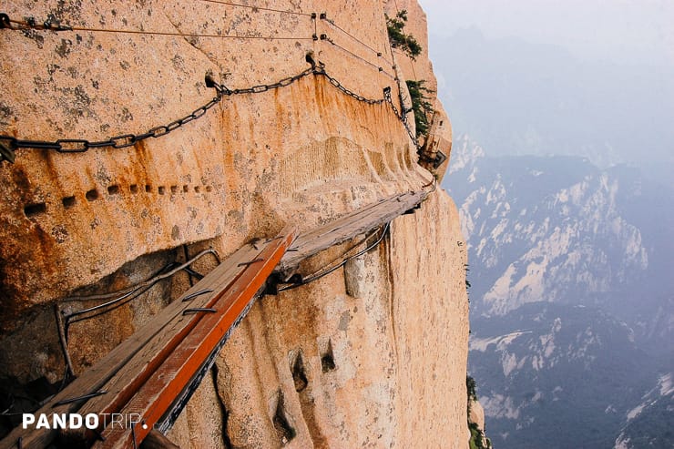 Dangerous walkway Hua Shan, China