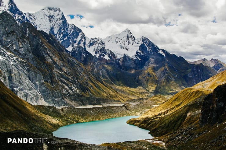 Lake in the Andes, Huayhuach, Peru