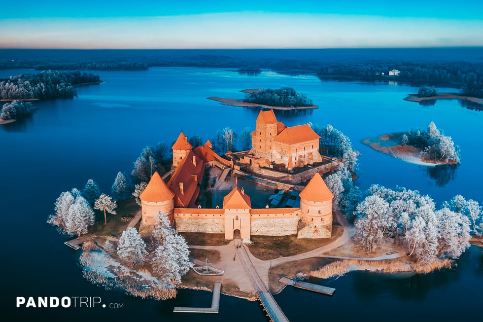 Trakai Island Castle in Lithuania