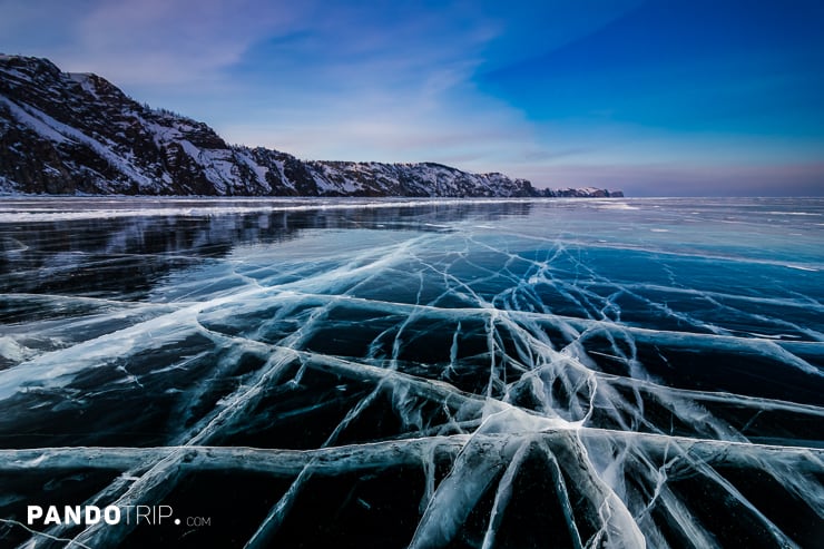 Ice patterns on Lake Baikal